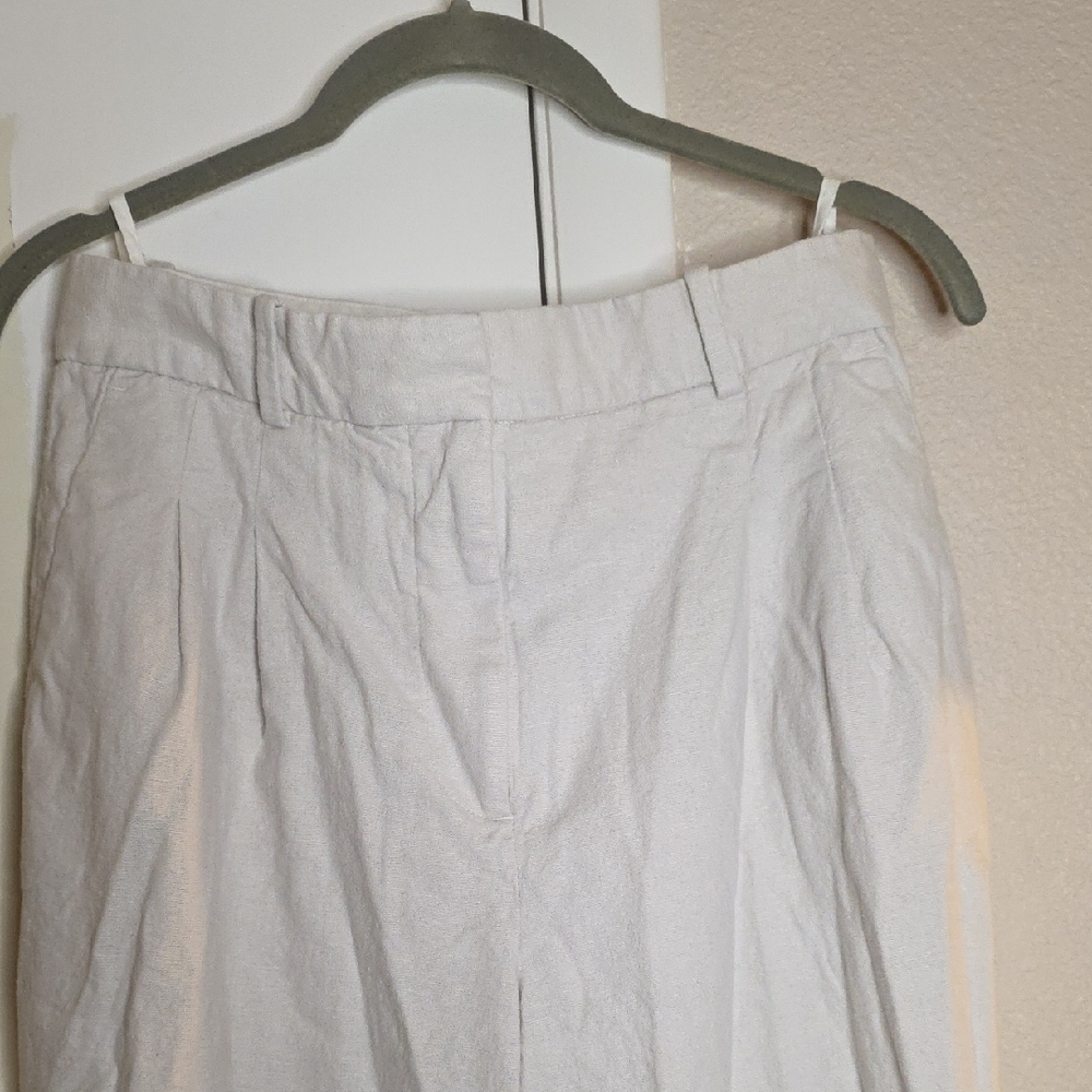 Open Edit Everyday Linen Blend Pants • Grey Moonbeam 2️⃣ - Picture 9 of 11